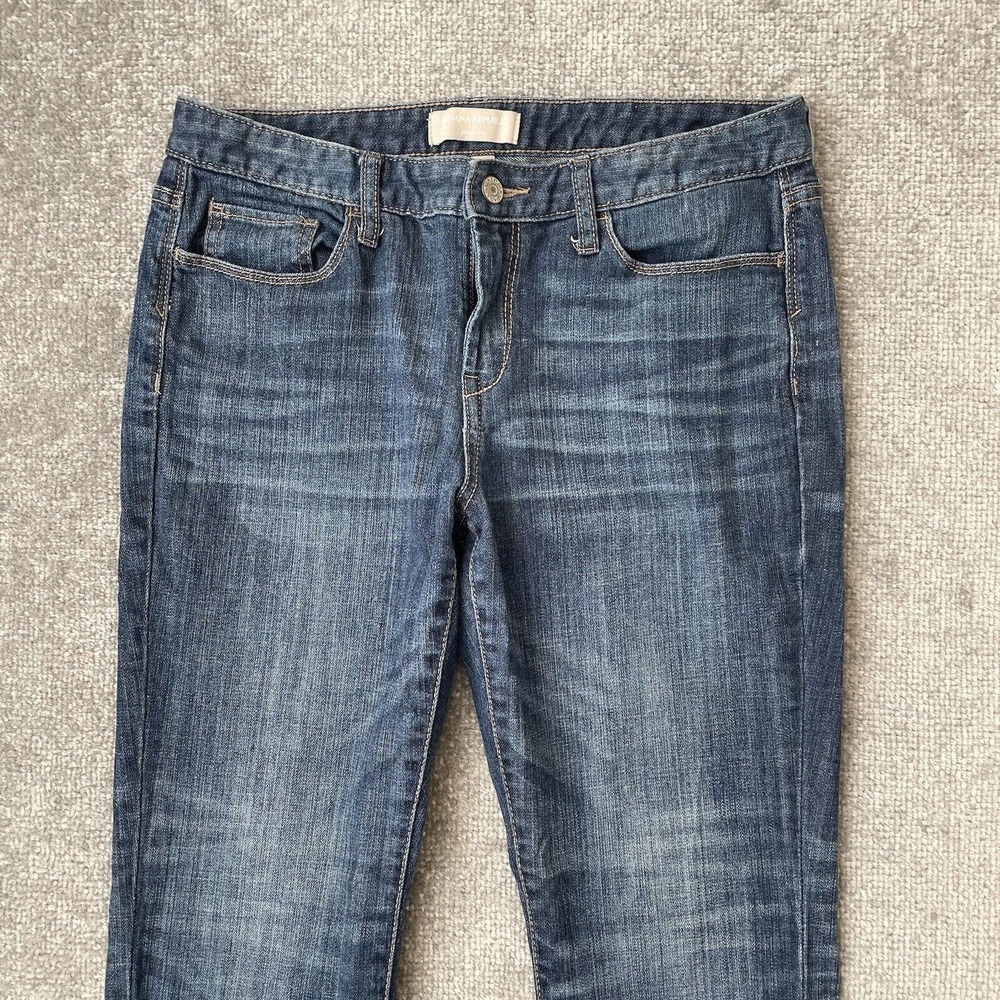 Banana Republic Jeans Womens 29/8 Cropped Rolled Cuff Casual Denim Capri Pants - Picture 2 of 11